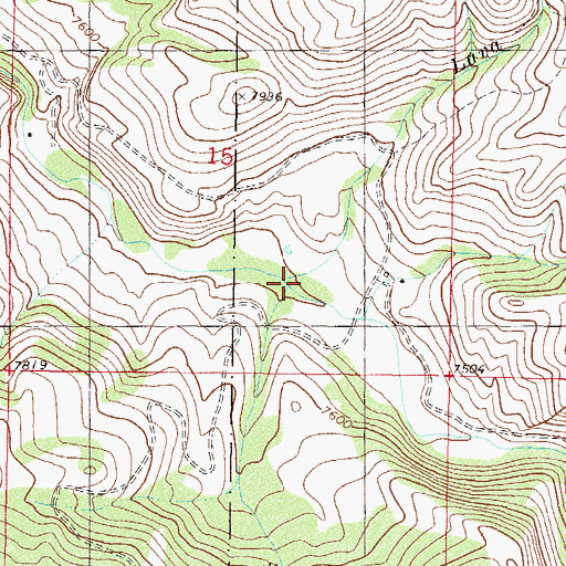 Topographic Map of Rock Creek, CO