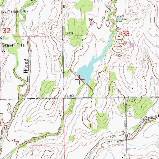 Topographic Map of Winter Creek Site 4 Dam, OK