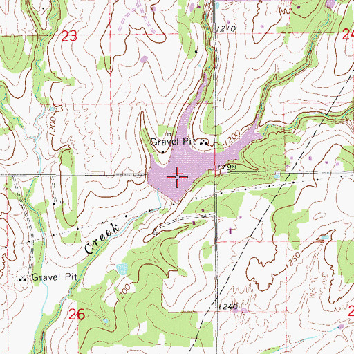Topographic Map of Winter Creek Site 6 Dam, OK