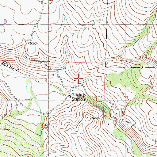 Topographic Map of Stark Creek, CO