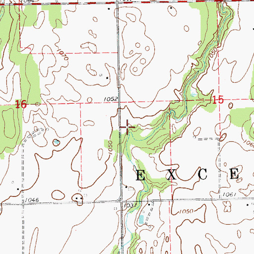 Topographic Map of Winter Creek Site 12 Reservoir, OK