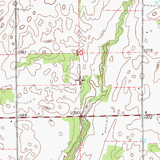Topographic Map of Winter Creek Site 13 Reservoir, OK