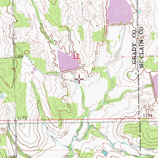 Topographic Map of Winter Creek Site 17 Dam, OK