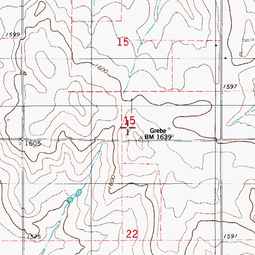 Topographic Map of Ionine Creek Site 102 Dam, OK