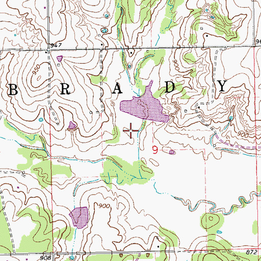 Topographic Map of Wildhorse Creek Site 115 Reservoir, OK