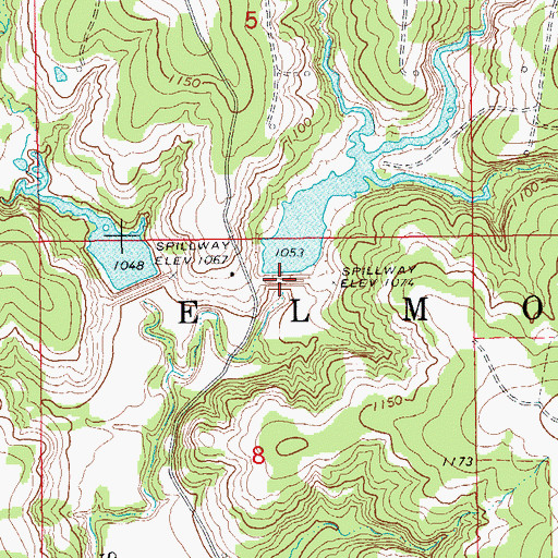 Topographic Map of Wildhorse Creek Site 94 Dam, OK
