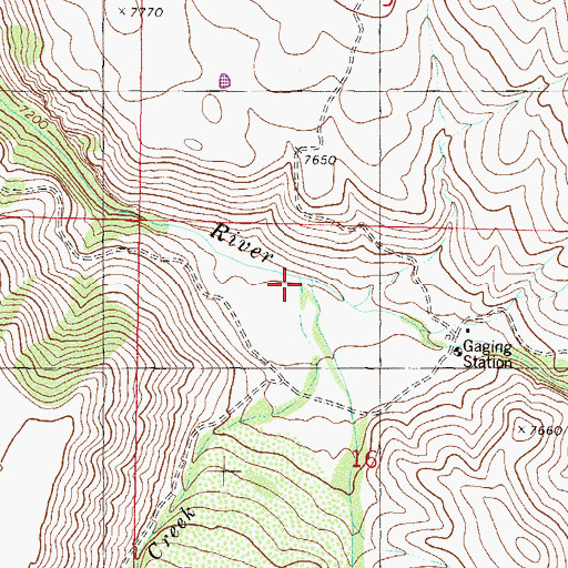 Topographic Map of Cole Black Creek, CO