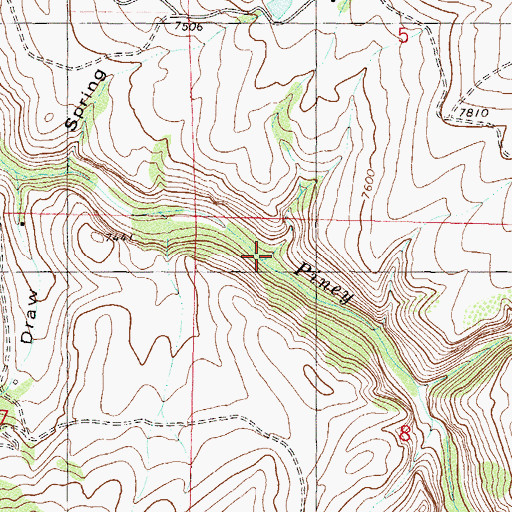 Topographic Map of Aspen Creek, CO