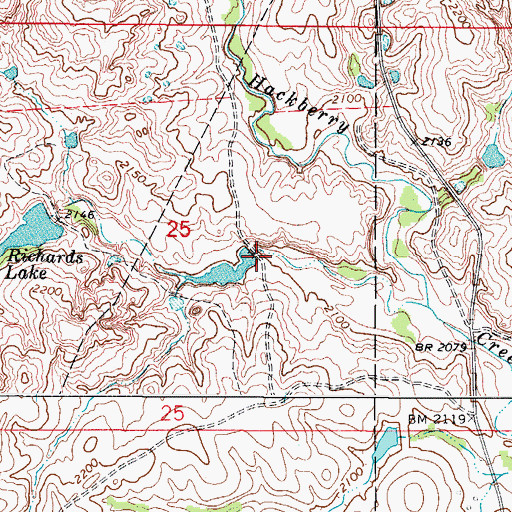 Topographic Map of Davison Number 1 Dam, OK