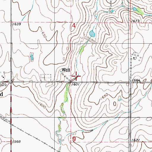 Topographic Map of Butler Laterals Site 8 Dam, OK