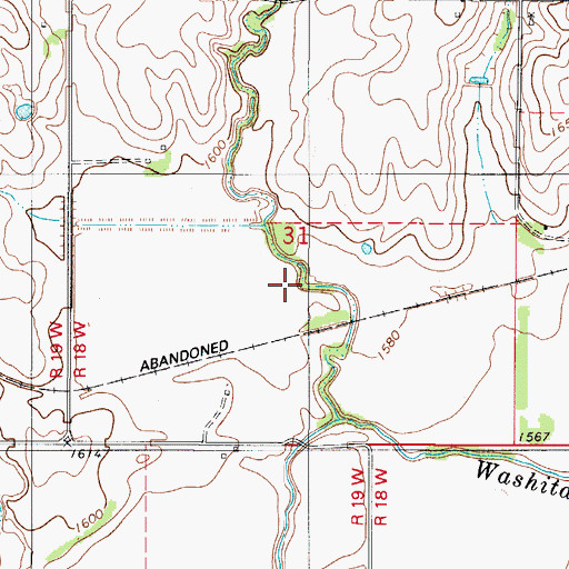 Topographic Map of Butler Laterals Site 103 Reservoir, OK