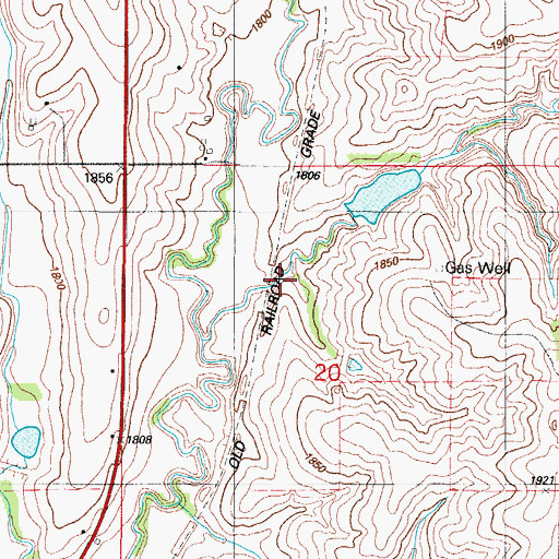 Topographic Map of Quartermaster Creek Site 31 Reservoir, OK