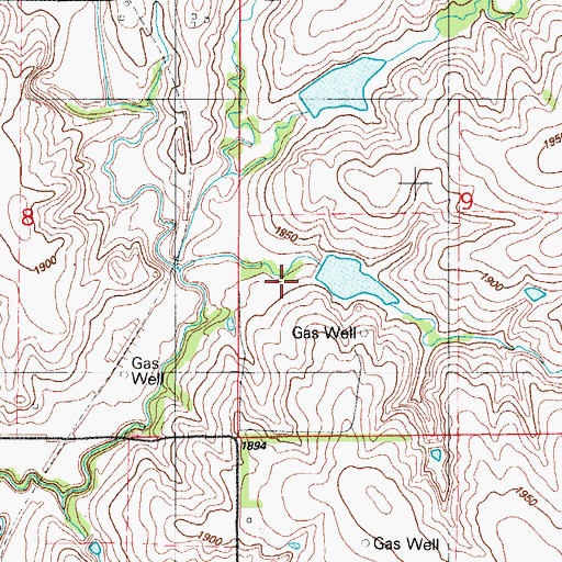 Topographic Map of Quartermaster Site 24 Dam, OK