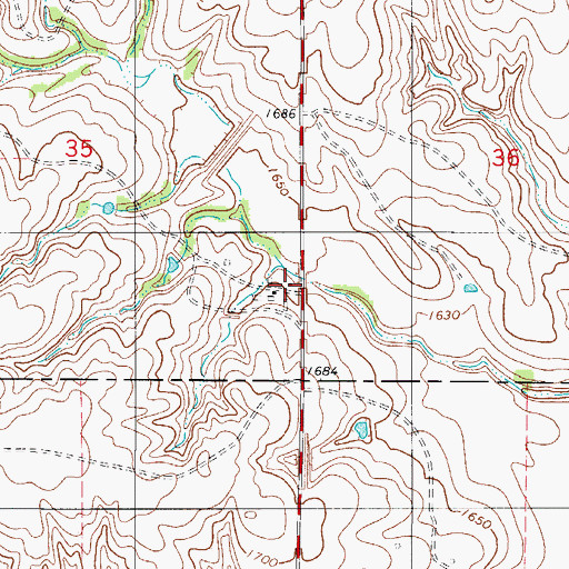 Topographic Map of Turkey Creek Site 2 Reservoir, OK
