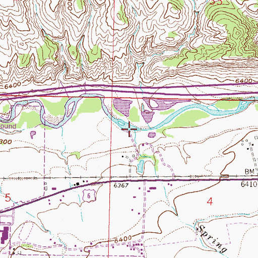 Topographic Map of Spring Creek, CO