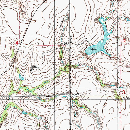Topographic Map of Beaver Creek Site 11 Dam, OK