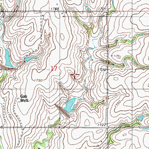 Topographic Map of Beaver Creek Site 9a Dam, OK