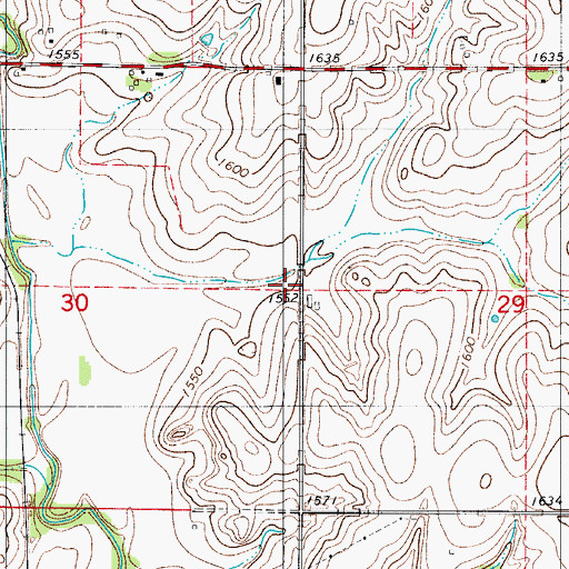 Topographic Map of Beaver Creek Site 13a Dam, OK