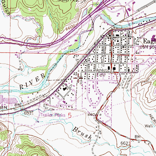Topographic Map of Red Canyon, CO