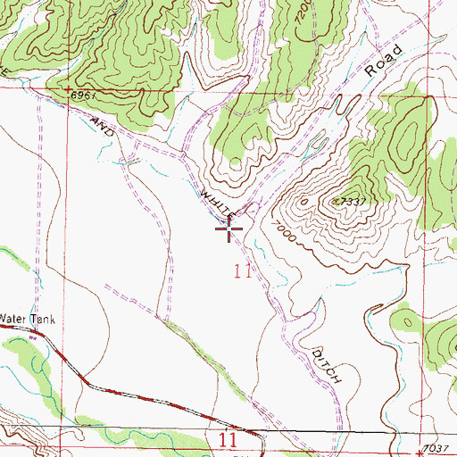 Topographic Map of Road Gulch, CO