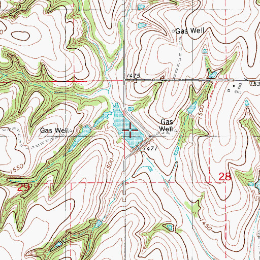 Topographic Map of Canyon View Site 4 Dam, OK
