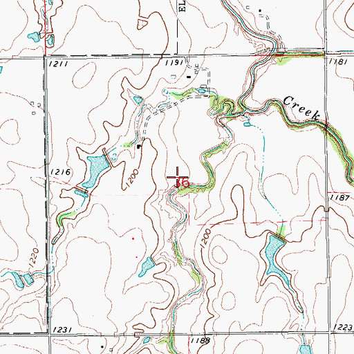 Topographic Map of Uncle John Creek Site 8 Dam, OK