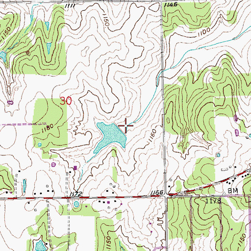 Topographic Map of Oknoname 02723 Dam, OK