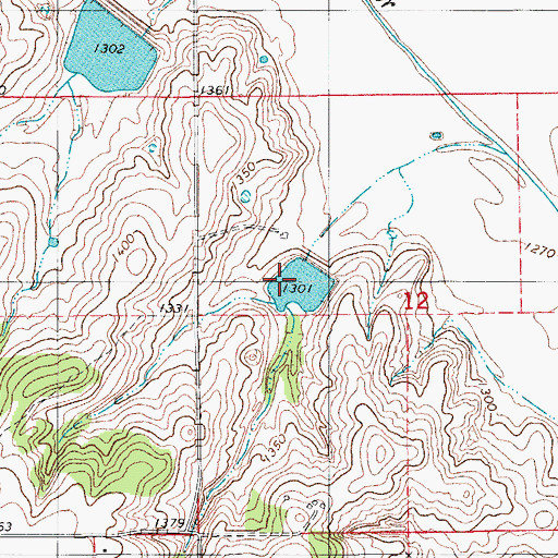 Topographic Map of Sugar Creek Site 5 Dam, OK