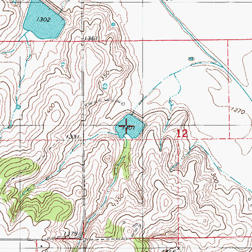 Topographic Map of Sugar Creek Site 5 Reservoir, OK