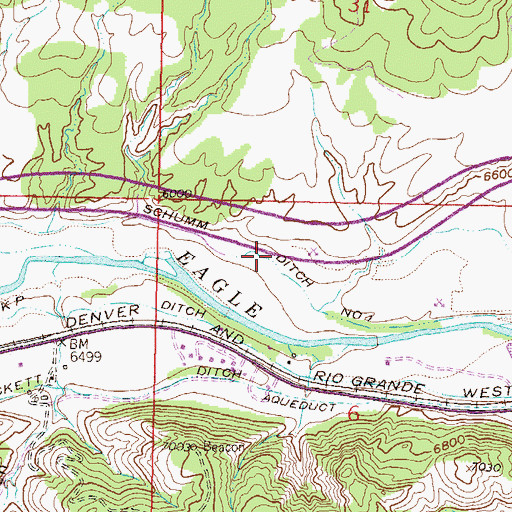 Topographic Map of Schumm Ditch Number 1, CO
