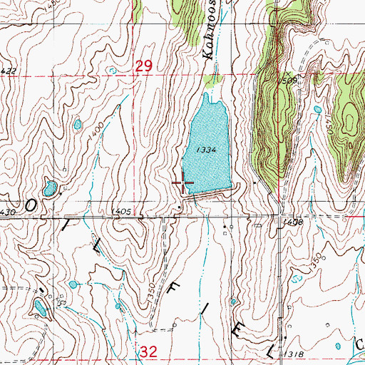 Topographic Map of Sugar Creek Site 25 Dam, OK