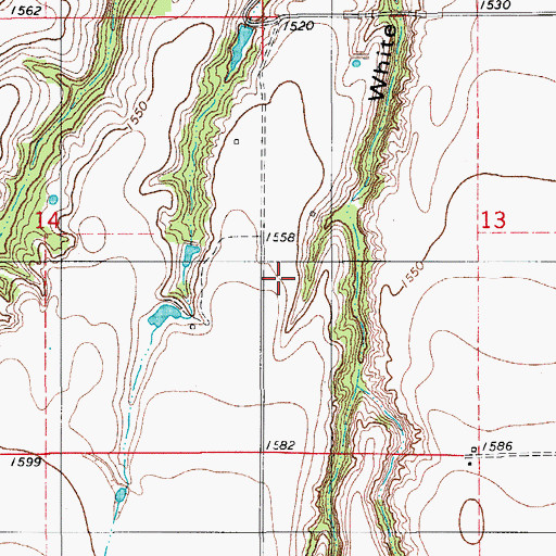 Topographic Map of Sugar Creek Site 16 Reservoir, OK