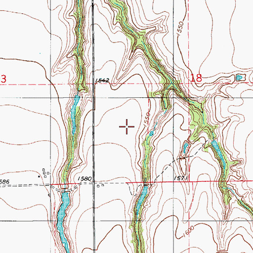 Topographic Map of Sugar Creek Site 19 Dam, OK