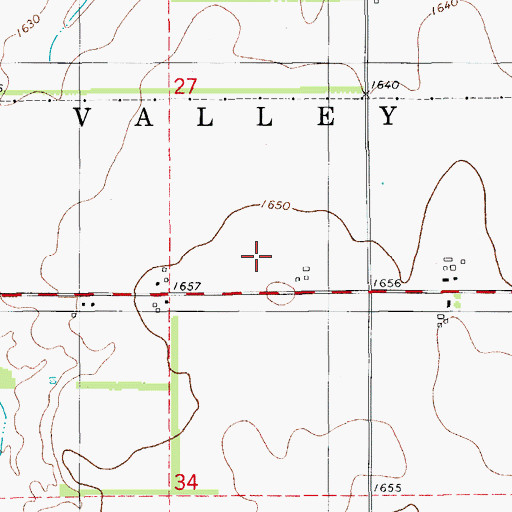 Topographic Map of Sugar Creek Site 20 Reservoir, OK