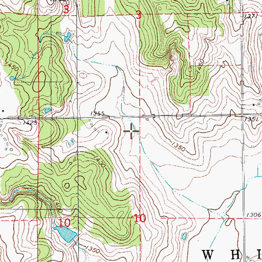 Topographic Map of Sugar Creek Site 31 Dam, OK