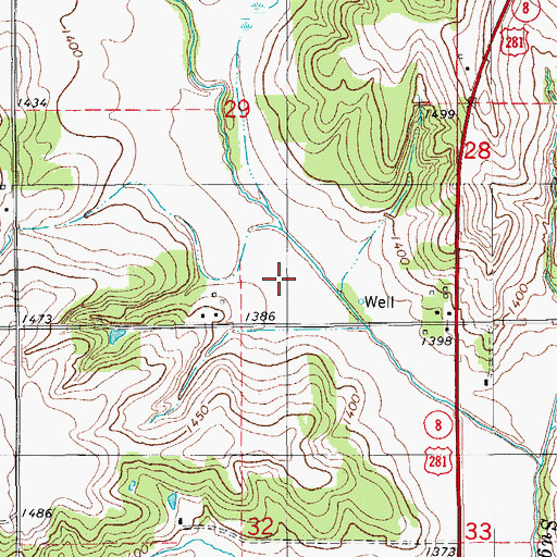 Topographic Map of Fast Runner Creek Site 3 Dam, OK