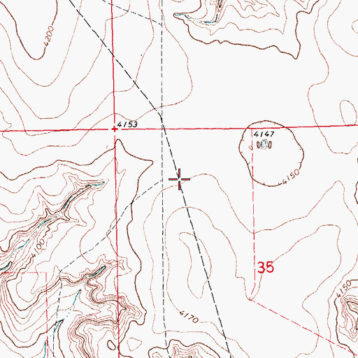 Topographic Map of Gaylor Ecd Number 1 Reservoir, OK