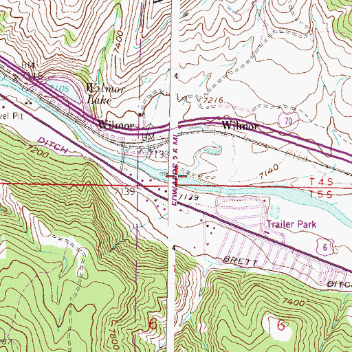 Topographic Map of Spring Creek, CO