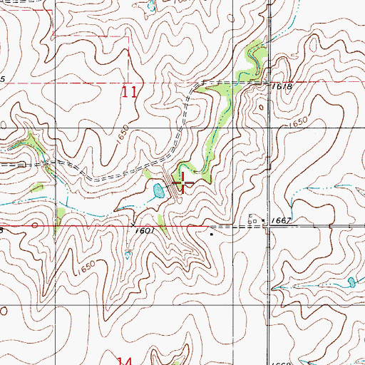 Topographic Map of Barnitz Creek Site 59 Reservoir, OK
