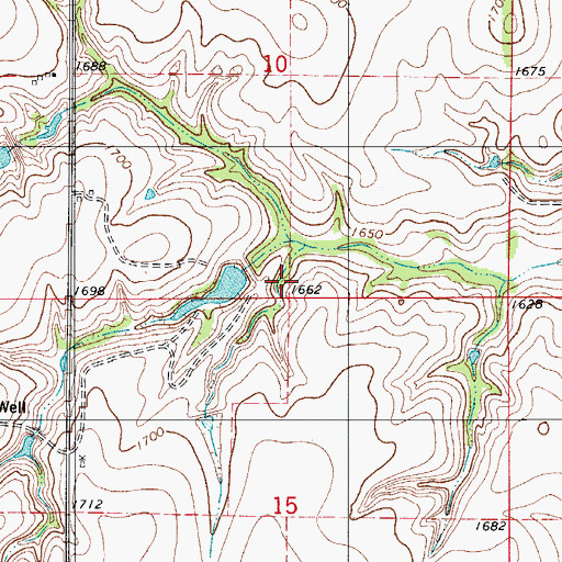 Topographic Map of Barnitz Creek Site 58 Reservoir, OK