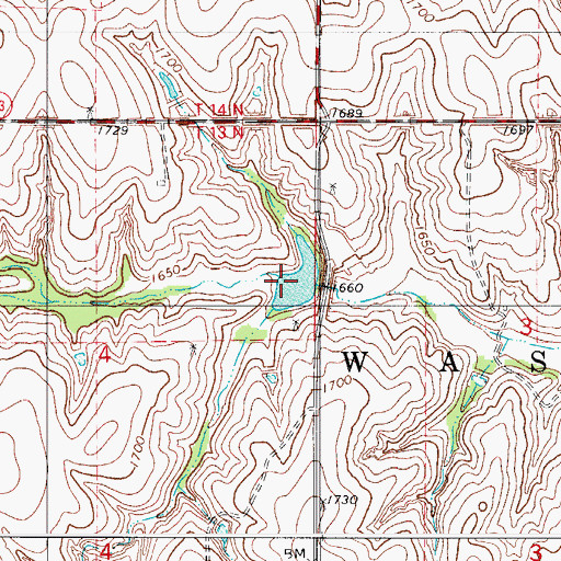Topographic Map of Barnitz Creek Site 56 Dam, OK