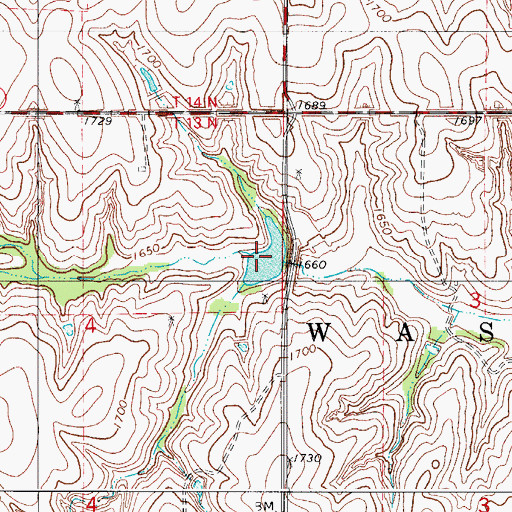 Topographic Map of Barnitz Creek Site 56 Reservoir, OK