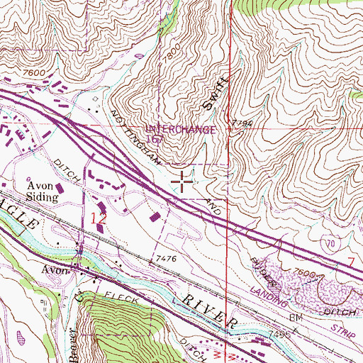 Topographic Map of Swift Gulch, CO