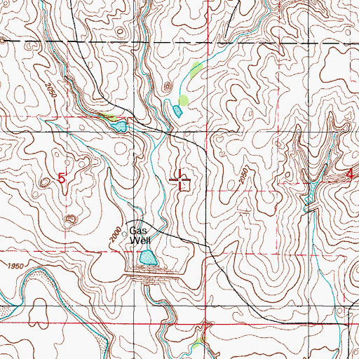 Topographic Map of Barnitz Creek Site 46 Dam, OK