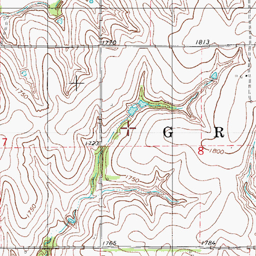 Topographic Map of Barnitz Creek Site 65 Dam, OK