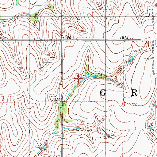 Topographic Map of Barnitz Creek Site 65 Reservoir, OK