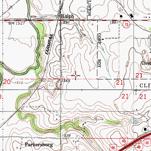 Topographic Map of Barnitz Creek Site 67 Dam, OK