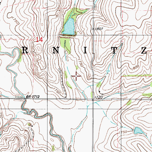 Topographic Map of Barnitz Creek Site 37 Reservoir, OK