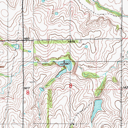 Topographic Map of Barnitz Creek Site 35 Reservoir, OK