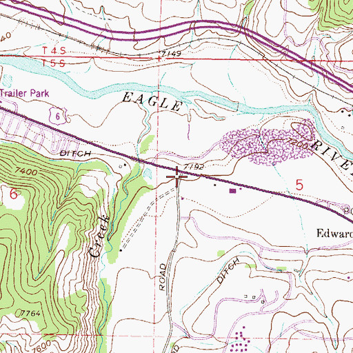 Topographic Map of Lake Creek School, CO